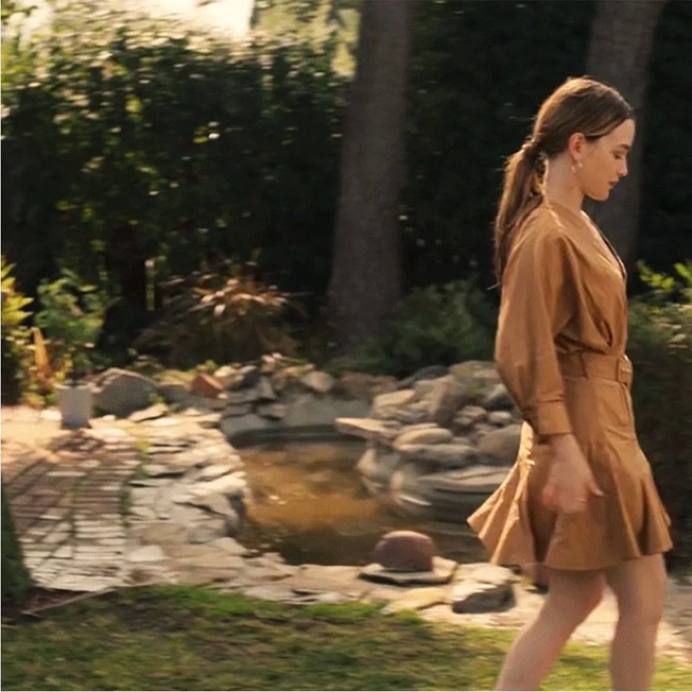 NWOT Acler Intermix Bastor Horseshoe Belted Dress - Picture 2 of 5